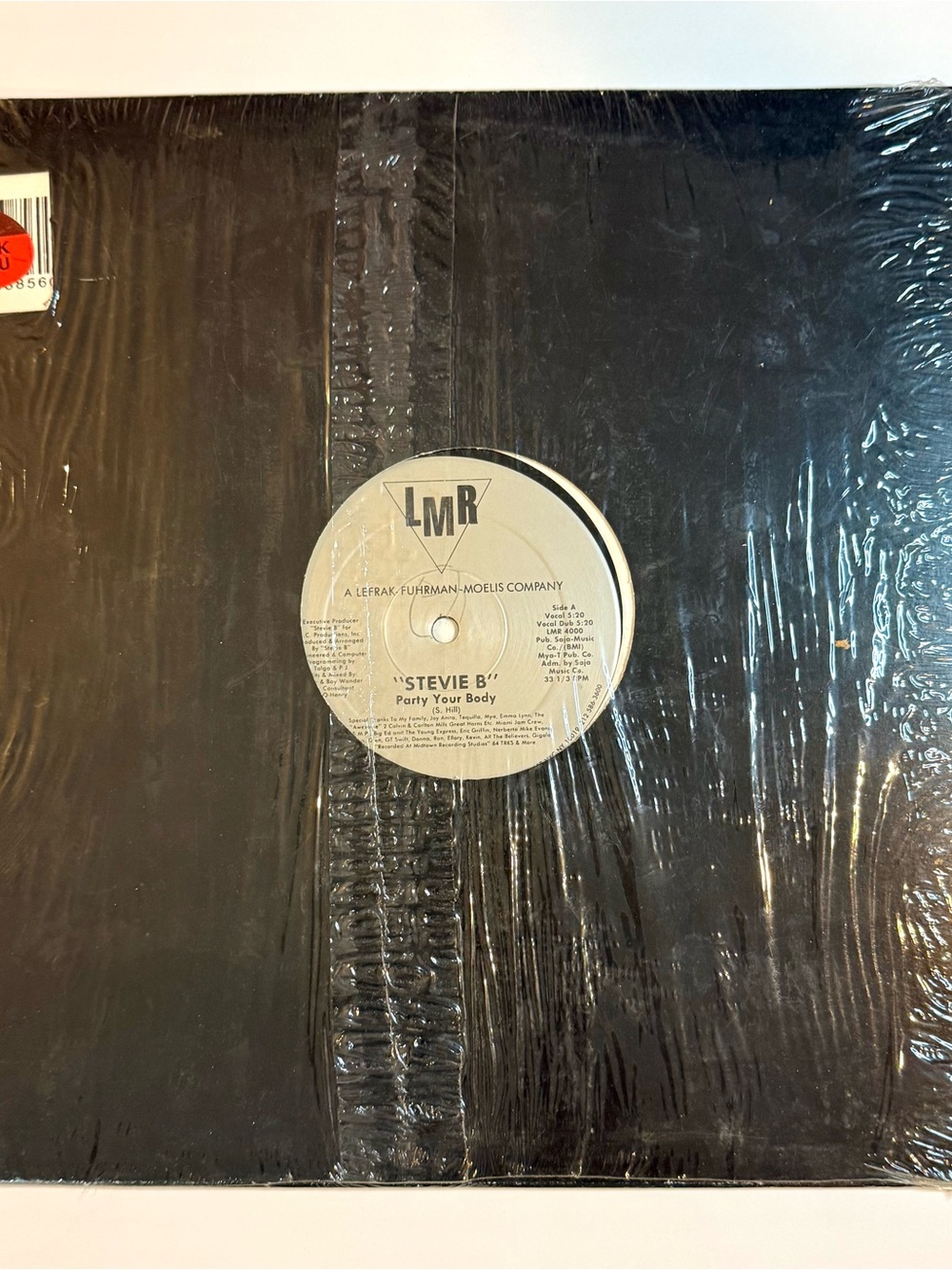 Stevie B 'Party Your Body' Vinyl Record 80s Freestyle Music